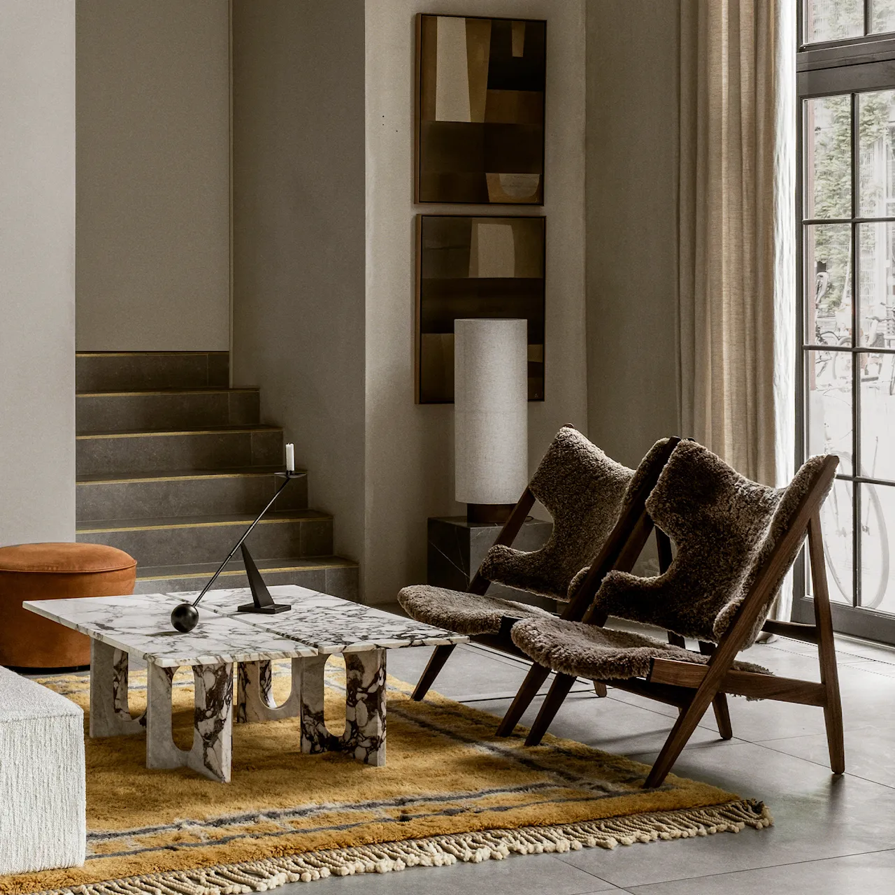 Androgyne Lounge Table Marble